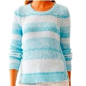 Lilly Pulitzer Tabitha Sweater Blue Ombré Stripe